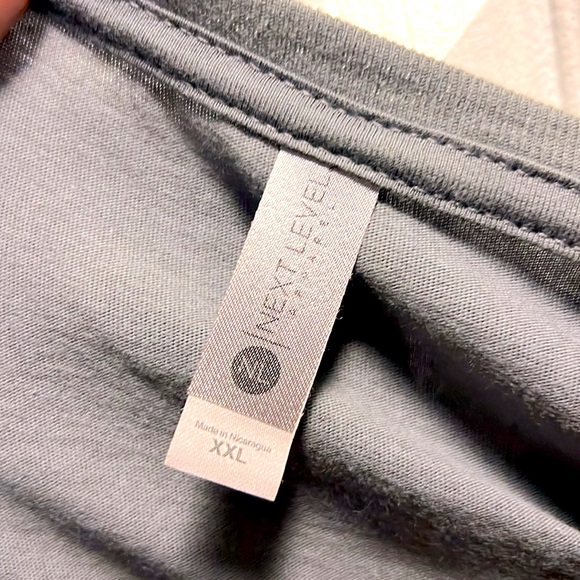 NWOT 🪣 NEXT LEVEL GRAY COTTON “BUCKET LIST FUCK-ET LIST” LETTERED TSHIRT XXL - Picture 5 of 5